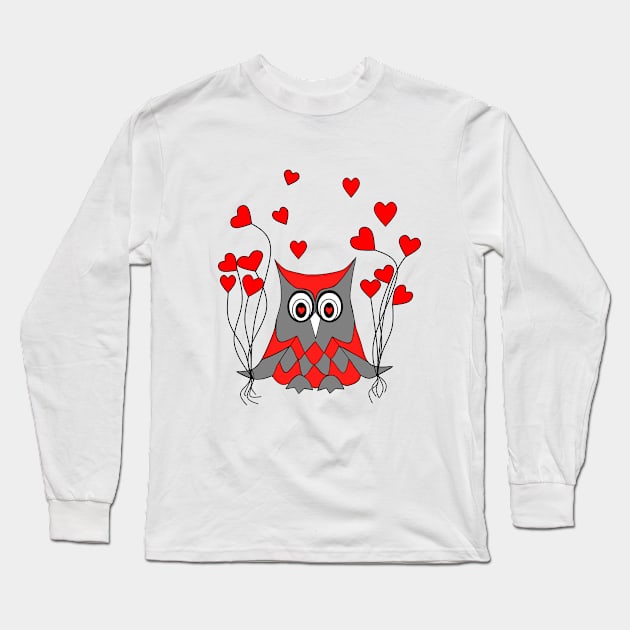 Owl Love You Forever Long Sleeve T-Shirt by SartorisArt1